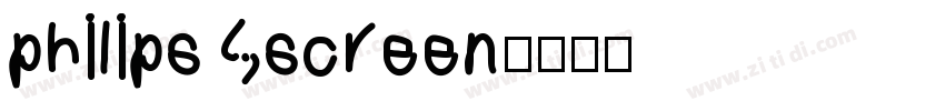 philips screen字体转换